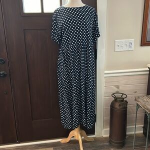 E942-288A) Women's Polka Dot dress Sz. XL